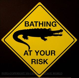 Australien Bathing Crocodile Krokodil Schild *141