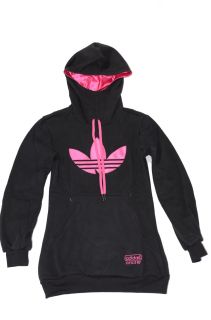 Adidas W Chile Lg Hood O55571 Damen Sweatshirt Kapuze schwarz/pink 36