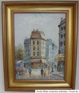 wunderschönes Ölgemälde Gemälde Burnett Paris 20.Jhdt