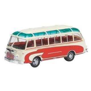   Setra S6 Bus, beige rot, Sammlermodell, 187 Spielzeug