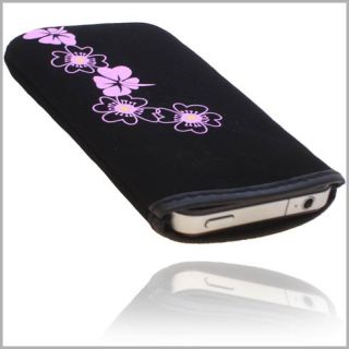 Samt Handy Tasche Neopren Für Apple iPhone 4 Etui Case Schutz Hülle