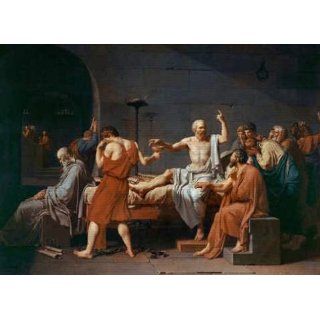 Leinwandbild auf Keilrahmen: Jacques Louis David, Der Tod des