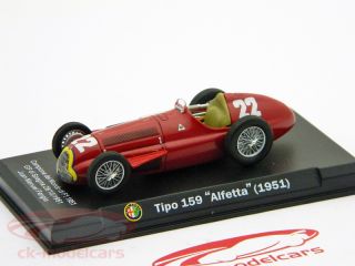 Alfa Romeo Tipo 159 Alfetta #22 1951 rot / red 1:43 Ixo Altaya