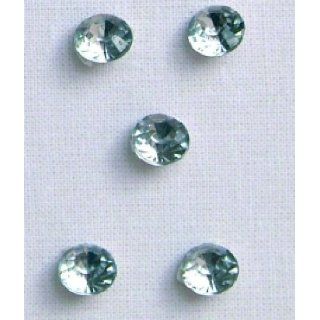 50 Straß Steine, Deko Diamanten, SPITZ 3 D Form, 8 mm: 