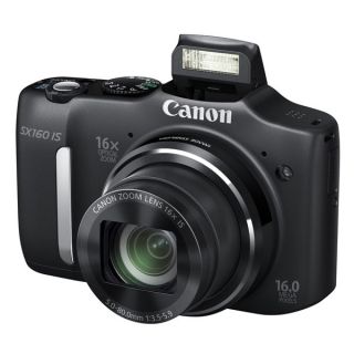 Canon Digitalkamera PowerShot SX 160 IS schwarz Kompaktkamera, 16x opt