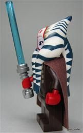 LEGO Star Wars Figur Jedi Shaak Ti (aus dem Bausatz 7931) mit