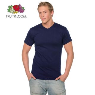 10 Fruit of the Loom V Neck T  T Shirt V Ausschnitt