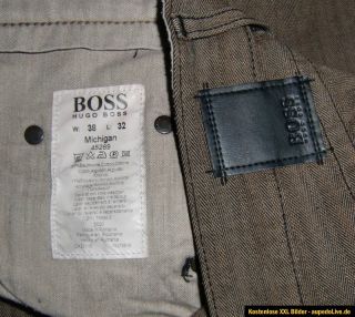 HUGO BOSS Jeans Hose Braun Michigan W38 L32 L30 *TOP*WOW*