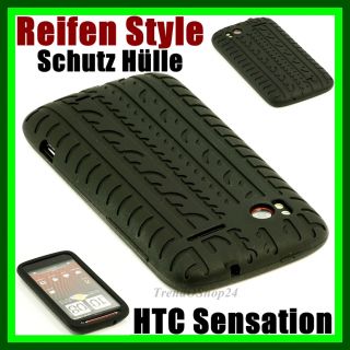 HTC SENSATION 4G XE G14 REIFEN DESIGN SILIKON HÜLLE CASE COVER TASCHE