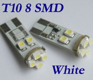 2X T10 Canbus W5W 8 SMD LED Licht Leuchte Lampe Weiß