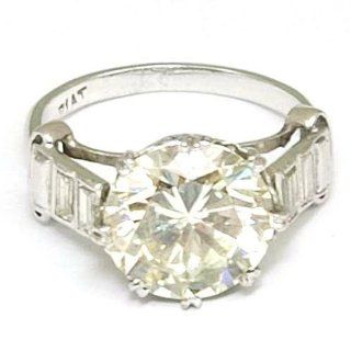 Diamant Ring mit Diamanten Solitär mit einem Gewicht von 6.61 Karat