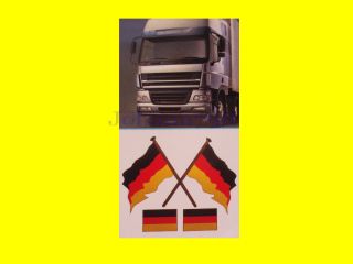 AUFKLEBER 4x Deutschland Flagge Fahne