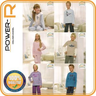 Pyjama Kinderschlafanzug 100%Baumwolle Gr.116 128 140 152 164