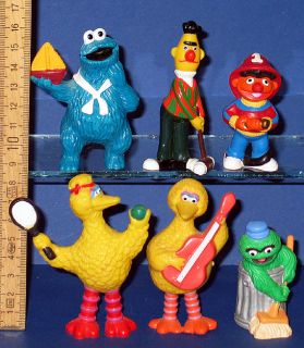 Sesamstraße 6 x Tara Toys Figuren Ernie Bert Bibo etc.