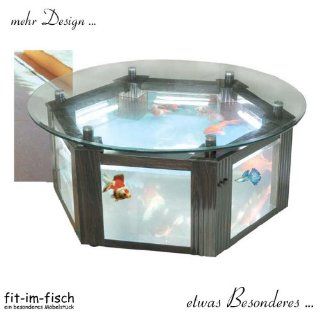 Design Aquarium Tisch 185 Liter Ø 110 cm Haustier