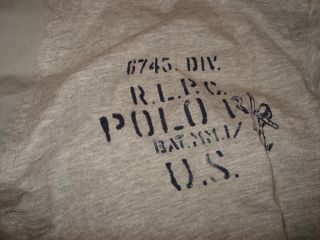 Ralph Lauren Polo US Navy Gray Boxing Vintage Fight Club Sleepwear