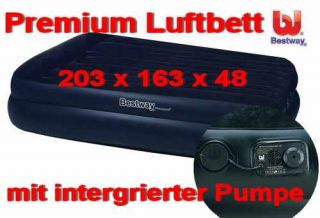 bestway Velour Luftbett PREMIUM 163 integrierte Pumpe