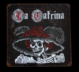 La Catrina Muerta Skull Mexico Tattoo BLECHSCHILD rar