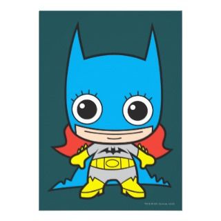 Chibi Batgirl Personalized Announcements