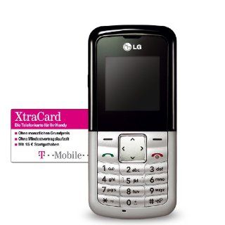 LG KP107 Xtra Pac Prepaid Handy schwarz silber inkl. 15 