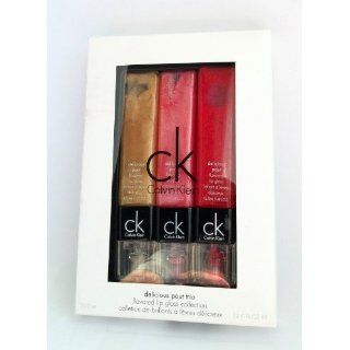 CK Calvin Klein Delicious Pout Trio Set Lipgloss mit Geschmack. 3