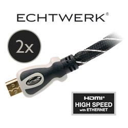 Echtwerk High Speed HDMI Kabel 2er Set 3 m Länge