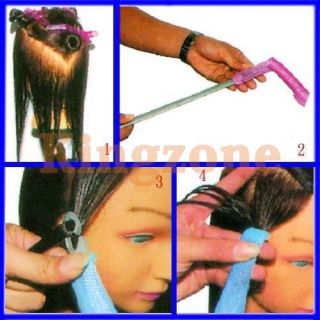 DIY Magic Circle Hair Styling Roller Curler Leverag Tool 18pcs For