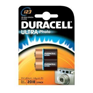 Duracell Photobatterie 123 3,0V im 2er Pack Elektronik