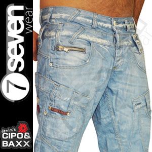 Cipo & Baxx Jeans Douple Layer Hose Sculp hellblau W32/L34