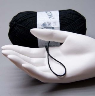Lana Grossa Cotone 021 schwarz 50g Wolle