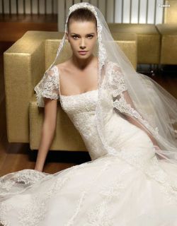 Luxus Brautkleid Hochzeitskleid in Gr.40 creme   A260