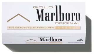 10000 (50x200) Marlboro Gold Hülsen, Filterhülsen (Zigarettenhülsen