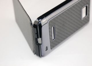 Flip Case Back Cover für Original i9100 Samsung Galaxy S2 Carbon