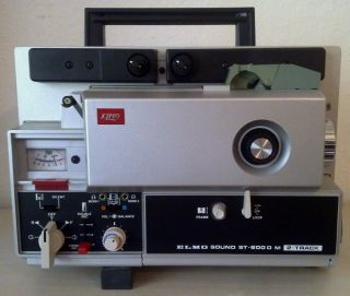 ELMO ST 600D Super 8 Magnetic Sound Projektor Projector top + Zubehör