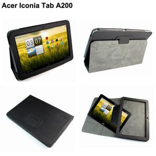 Acer iconia tab A200 Schutzhülle Leder Tasche Etui hülle + stylus