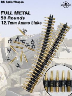 TB63 04 1/6 Dr.Figures   Full Metal MG Ammo Links 12.7