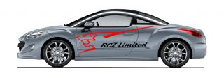 Peugeot RCZ 207 307 race Design PKW Aufkleber