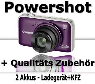 Canon PowerShot SX220 HS lila Digitalkamera (12 Megapixel, 14 fach opt