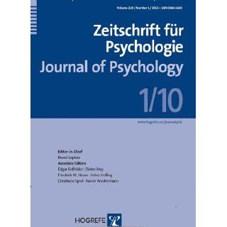 Zeitschrift für Psychologie / Journal of Psychology [Jahresabo