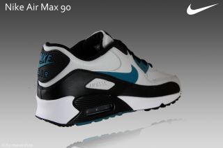 Nike Air Max 90 Schuhe Neu Gr.40,5 Sneaker Leder grau schwarz 309299