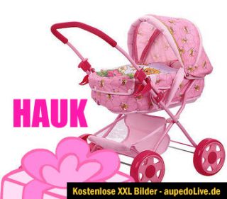 HAUCK Puppenwagen*Rosa*Pink*Neu+Ovp*zuckersüß*robust*ab 36M.*Verdeck