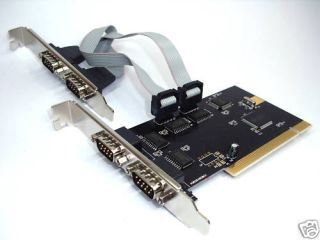PCI Karte 4 x Seriell RS 232 Game controller PC #1F10 