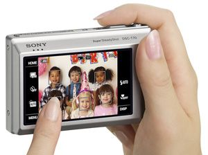 Sony DSC T70 Digitalkamera (8 Megapixel, 3 fach opt. Zoom, 7,6 cm (3