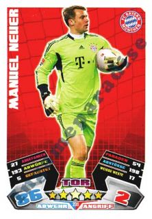 236 Manuel Neuer   Bayern München   Match Attax Bundesliga 2012/13