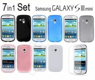 7in1 Samsung Galaxy S3 Mini i8190 Silikon TPU Case Bumper Schutzhülle