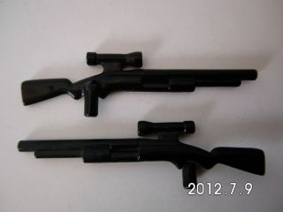 222 Playmobil Waffen  2stück Safari Gewehr schwarz, mit Zielfernrohr