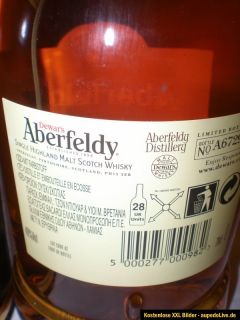 Dewar´s Aberfeldy Single Highland Malt Scotch Whisky 12 years 40% Vol