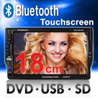 18cm/7 TOUCHSCREEN DVD CD AUTORADIO USB SD BLUETOOTH