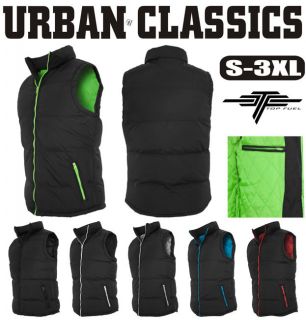 URBAN CLASSICS Contrast Bubble Vest TB299 S 3XL Weste Herren