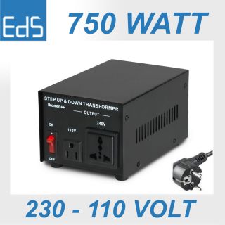 750 Watt USA Transformator 230V   110V Volt Converter 750W